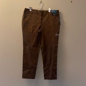 NWT Brown slim ankle trousers size 12